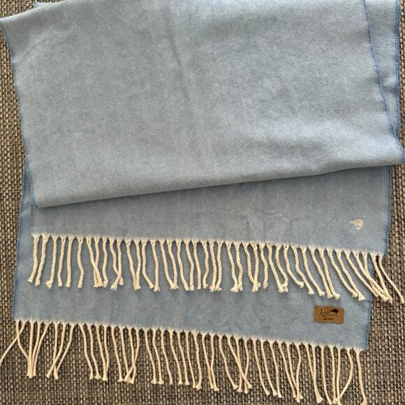 LANDS DOWN UNDER Chambray Italian Herringbone Scarf - Picture 1 of 5